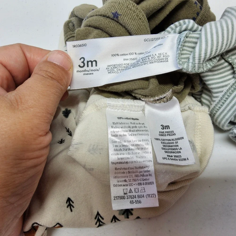 Carter's Old Navy Baby Boy Clothes Bundle 3 Months Hoodie Gauze 5pc